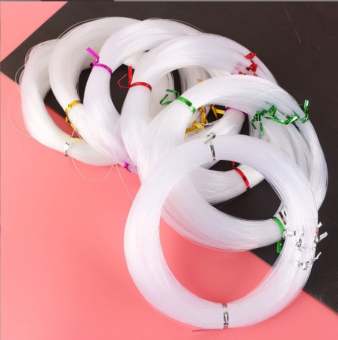 厂家直销水晶无弹力鱼线透明串珠编戒指diy材料丝线缠绕细绳隐形