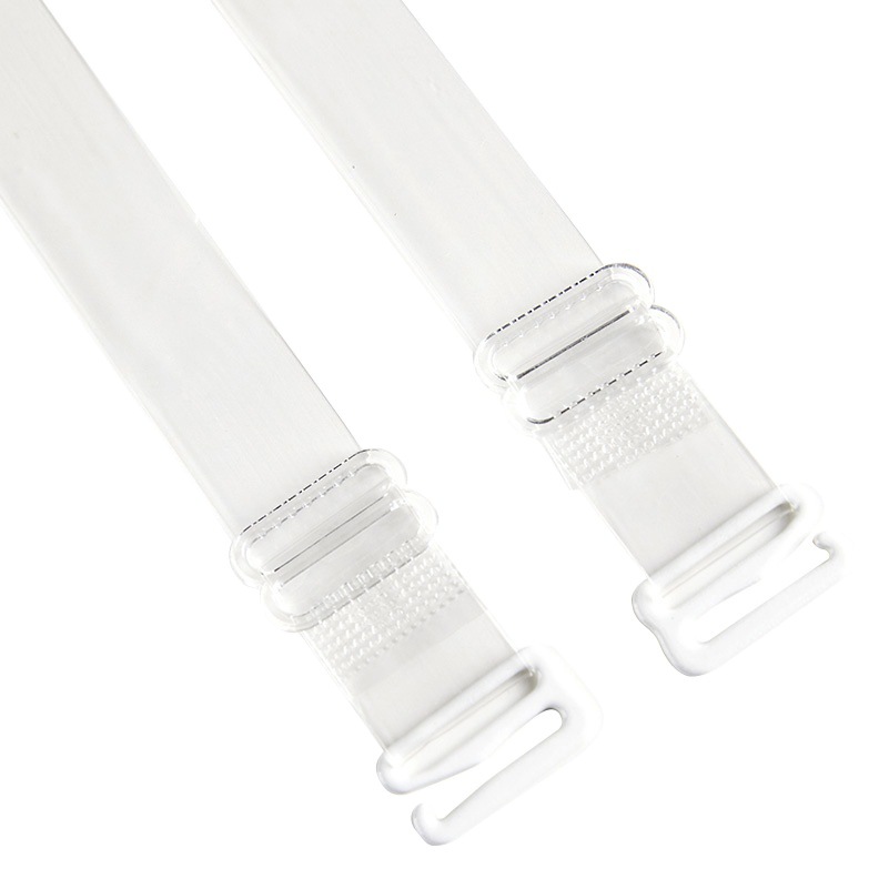 Invisible Seamless Transparent Frosted Shoulder Straps Adjustable Intimates Bra Bra Sling Summer Non-Slip Widened Rubber Buckle