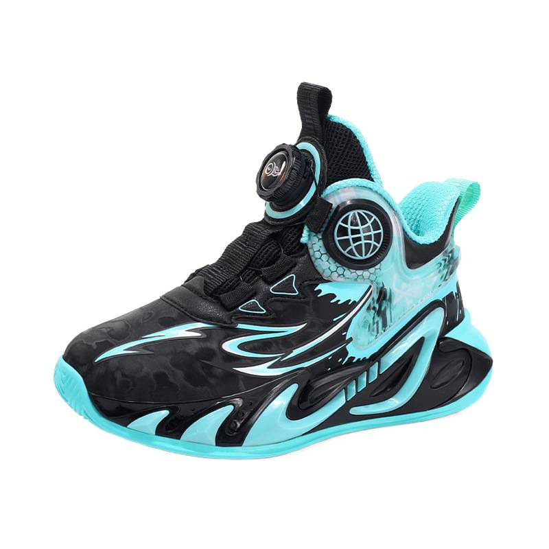 Zapatos para niños 2025 nuevos zapatos de baloncesto de cuero de otoño para niños entrenamiento profesional para estudiantes de primaria de carreras de moda