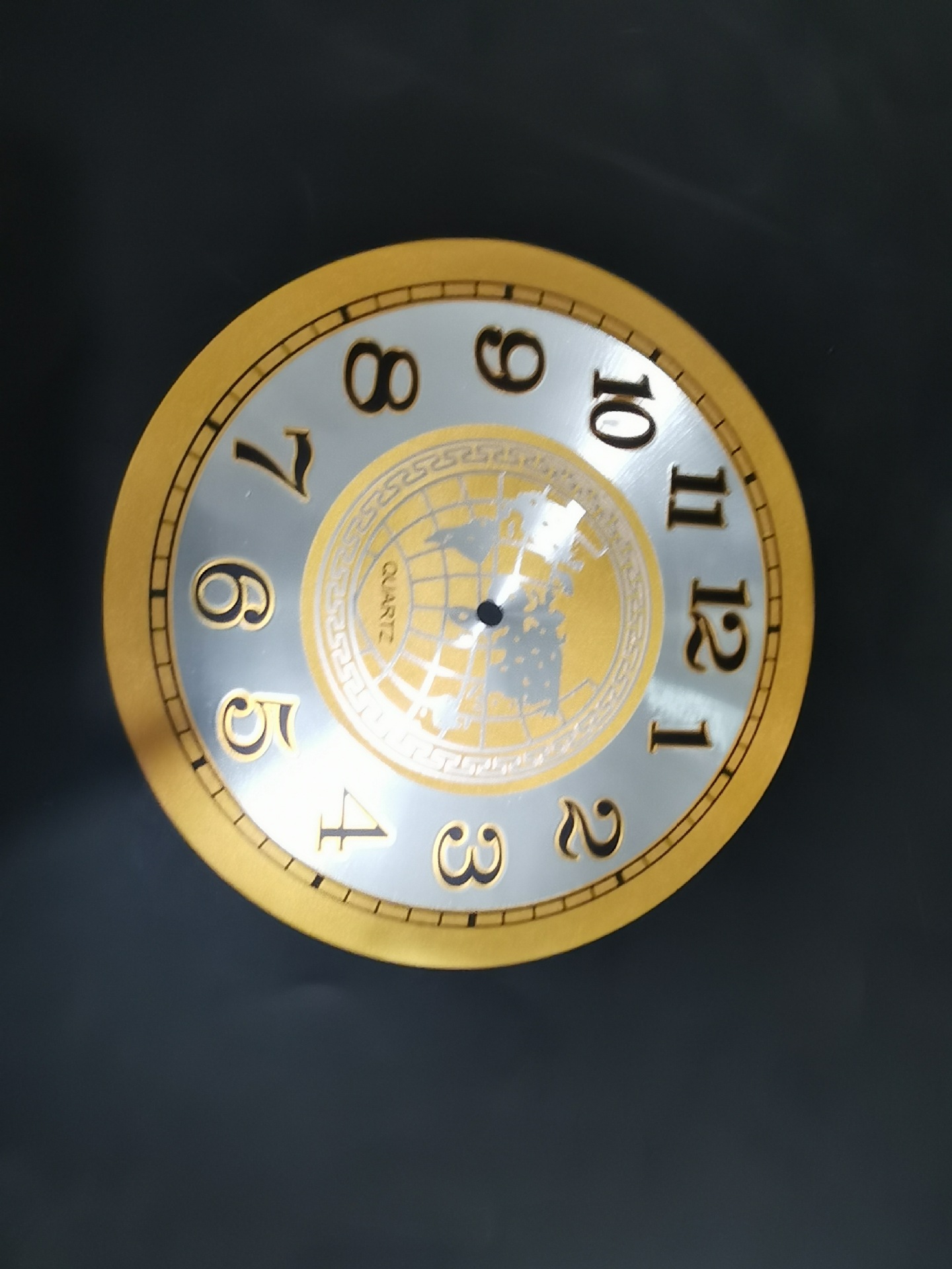 仿铝钟面数字圆形刻度金属钟表标铝丝印刻度时间表钟表盘印刷logo-阿里巴巴