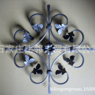 大门围栏楼梯扶手锻打门窗实心饰品配件 铁花 河北 石家庄 工厂