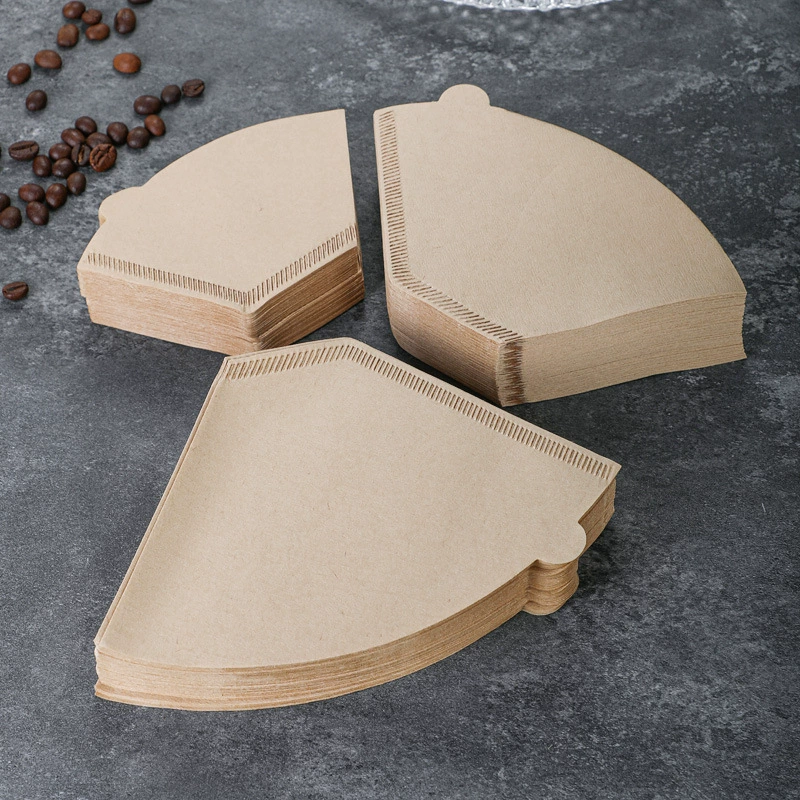 Веерообразный фильтр для кофе фильтр утечки бумаги горшок кофе порошок фильтр-мешок 2-4 человек фильтр для кофе поставка бумаги