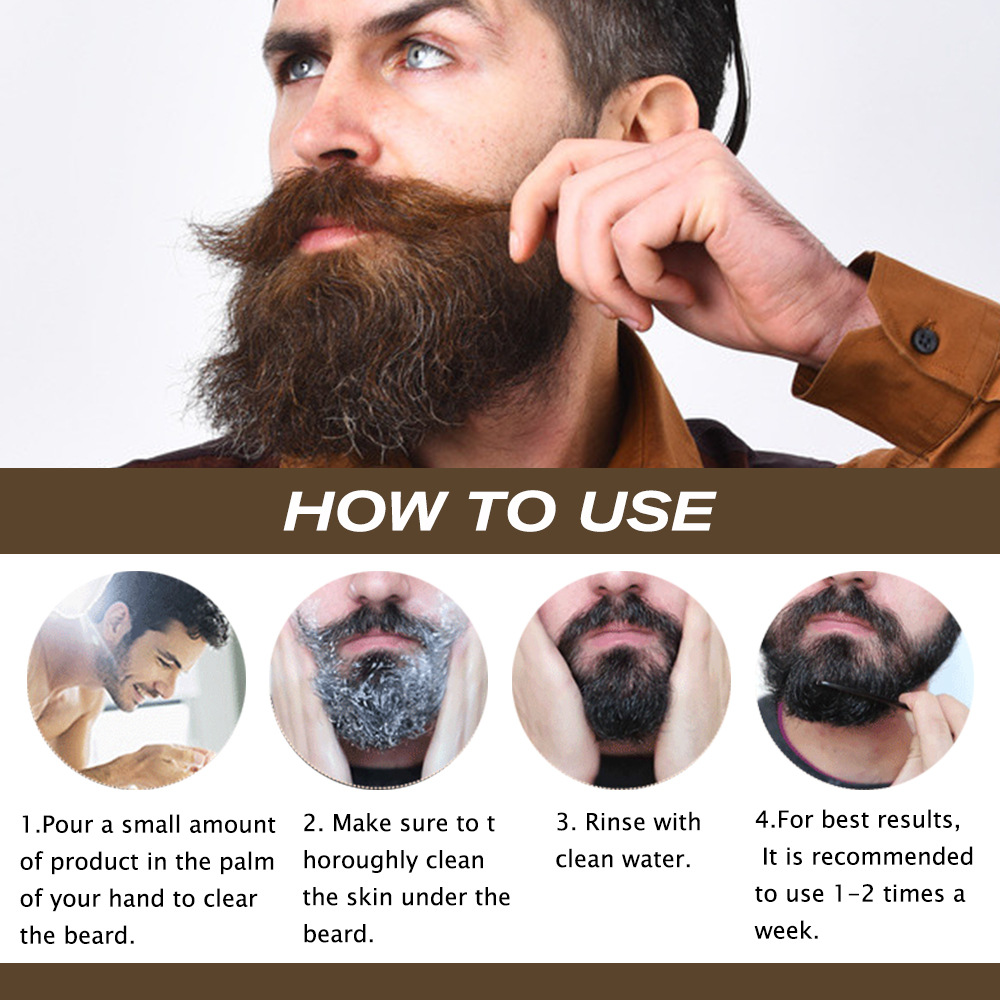 TONISABERY Whisker Cleaning, Care, Cleansing Shampoo and Moisturizes Beard_voghion.com