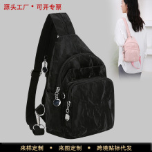 胸包女多功能时尚百搭休闲小双肩包女三用轻便胸包多隔层单肩包