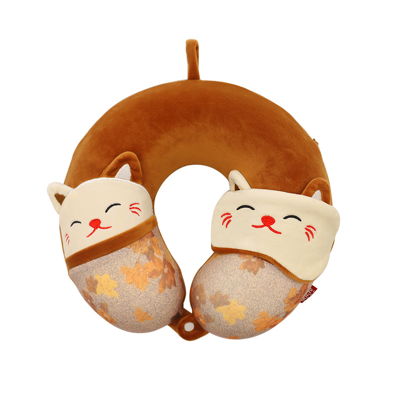 (#1 Lucky Cat) Marrón + Antifaz