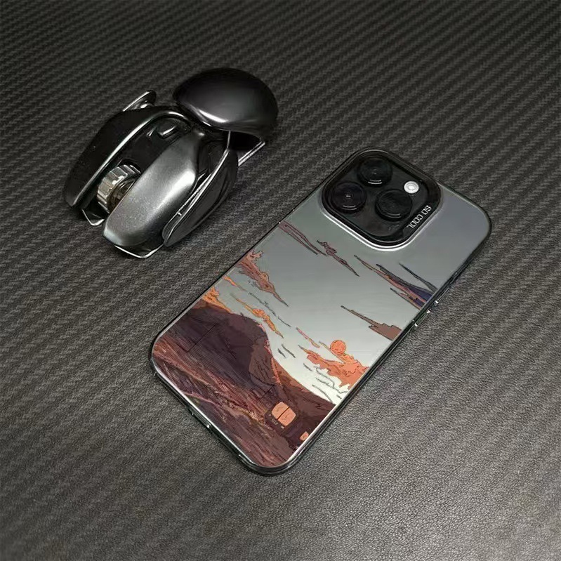 Nueva puesta de sol para iPhone 16 funda para teléfono móvil Apple 15promax/14 anti-caída 13pro12 Europa y América 11xr