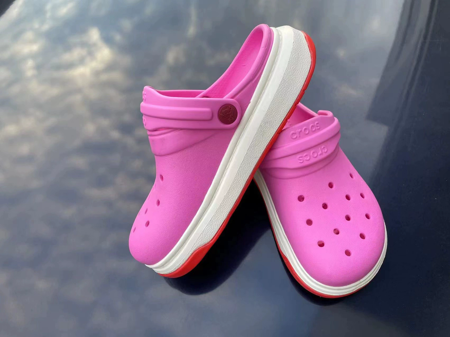 Детская/детское? Actually input says Children's slide platform for men and women, slippers, shoes, beach footwear