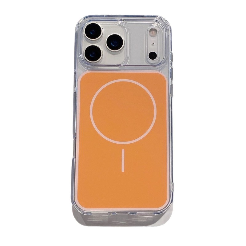 适用iPhone17pro橙色原机壳苹果17promax手机壳磁吸Magsafe保护壳|undefined