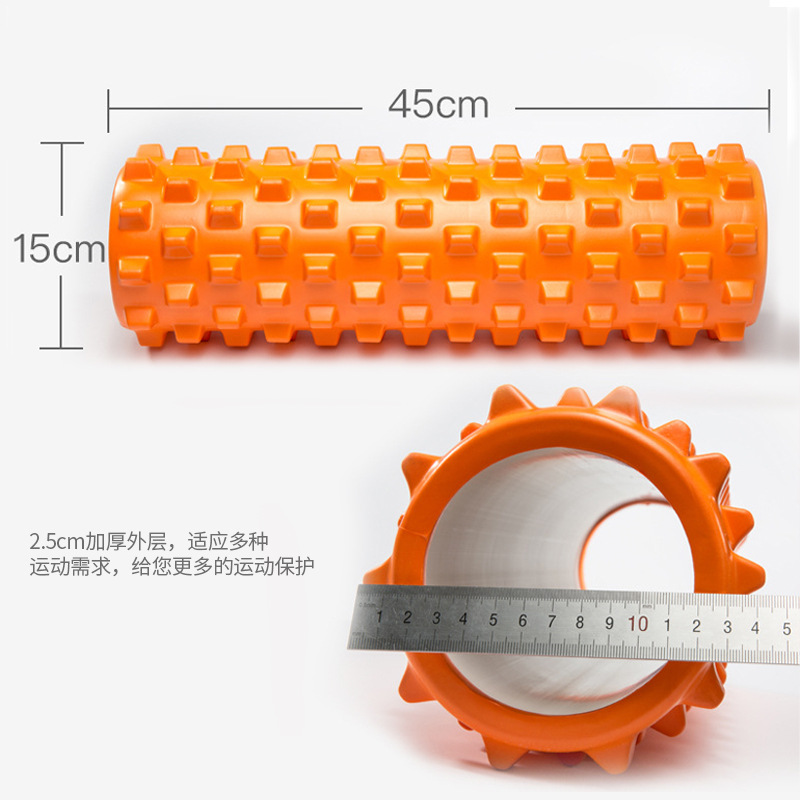 Yoga eje de espuma relajación muscular rodillo de masaje fitness cuerpo conformación hogar Lobo diente palo columna de yoga