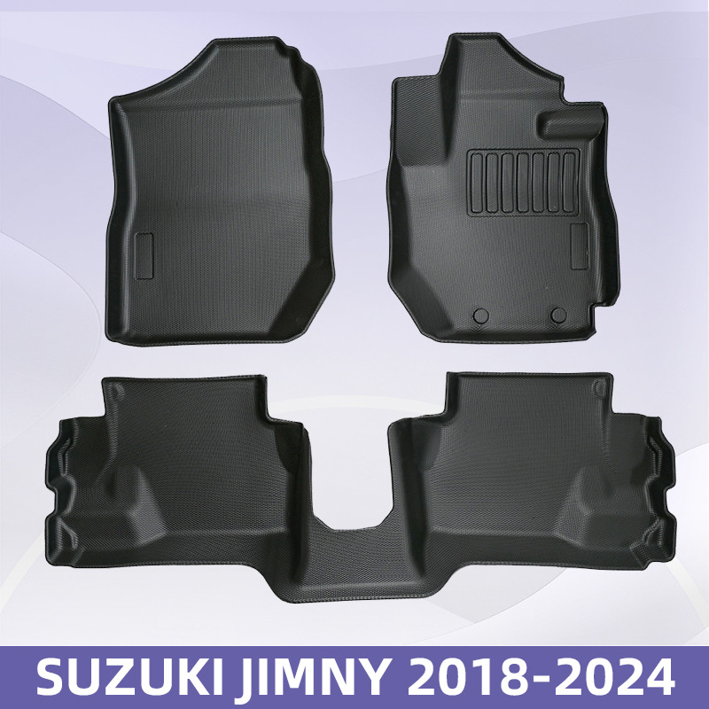 Aplicable a SUZUKI JIMNY 2018 - 2024 timón derecho automático / manual 3D todo el tiempo material TPE almohadilla de pie