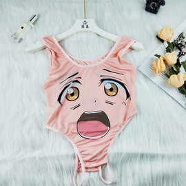 寝慕网红款情趣内衣日系二次元CS动漫连体泳衣性感诱惑批发销售免