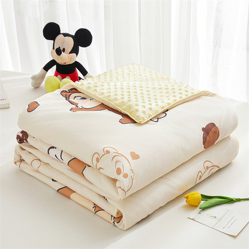 Sanrio Class A cartoon knitted cotton cool bean summer cool quilt summer cool silk single and double children's air-conditioning quilt