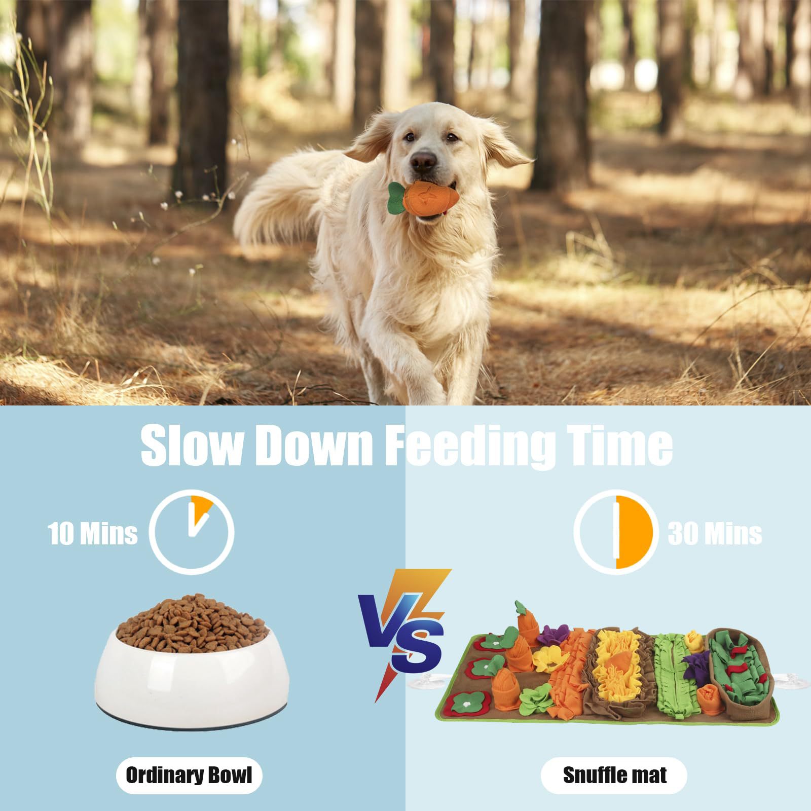 Garden Pet Dog Toy Sniffing Mat Anti Choking Slow Eating Energy Consumption Interactive Mat Training Sniffing Mat_voghion.com