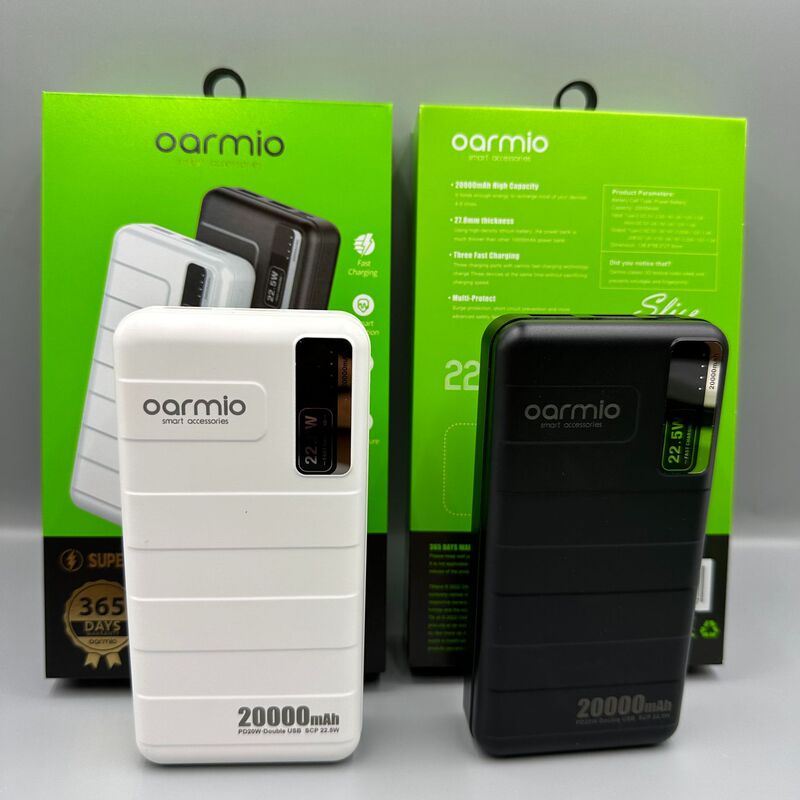 oarmio standard PD + QC two-way fast charge 20W +22.5W large capacity 20000mAh mobile power 137A