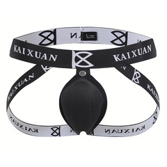 丁字褲男性感歐美情趣U凸立體罩杯囊袋雙丁內褲男外貿