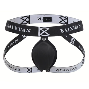 Men's Stylish Plaid Blend Underwear with U-Cup Design for Comfort and Support