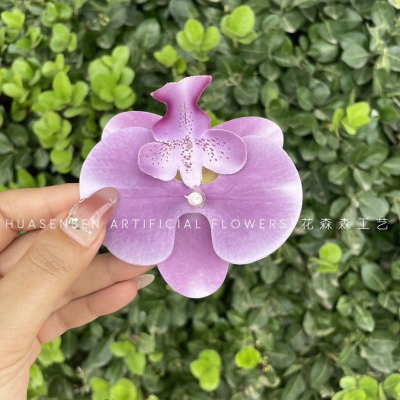 3Dプリントフィルム胡蝶蘭シミュレーション単輪花頭手作り結婚お土産喜糖箱装飾diy靴花|undefined