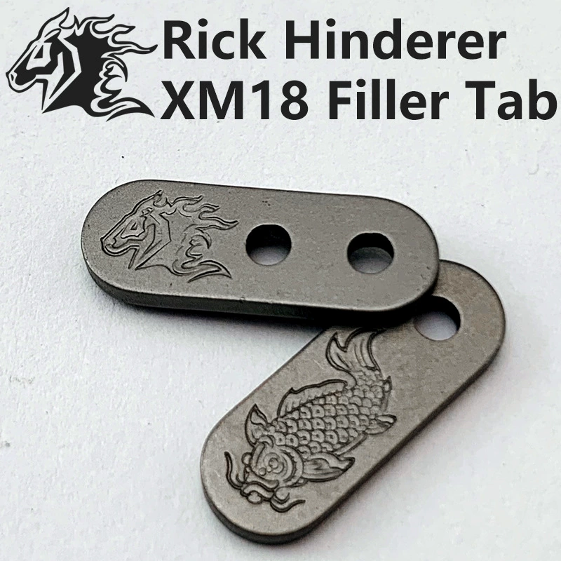 Rick Hinderer XM18/XM24 Наполнитель для заднего зажима Перегородка из титанового сплава XM-18 Наполнитель для заднего зажима для ножа
