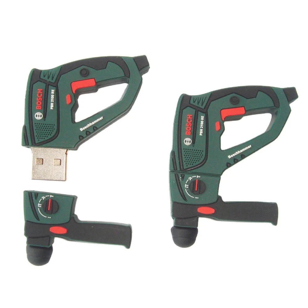 喷枪电钻usb pendrive with customlogo批发u盘64g激光LOGO刻字32