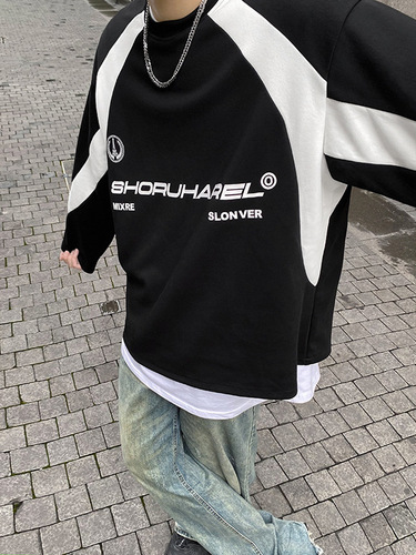 Men's Spring/Autumn American Streetwear Casual Heavyweight Advanced Loose Motorcycle Jacket