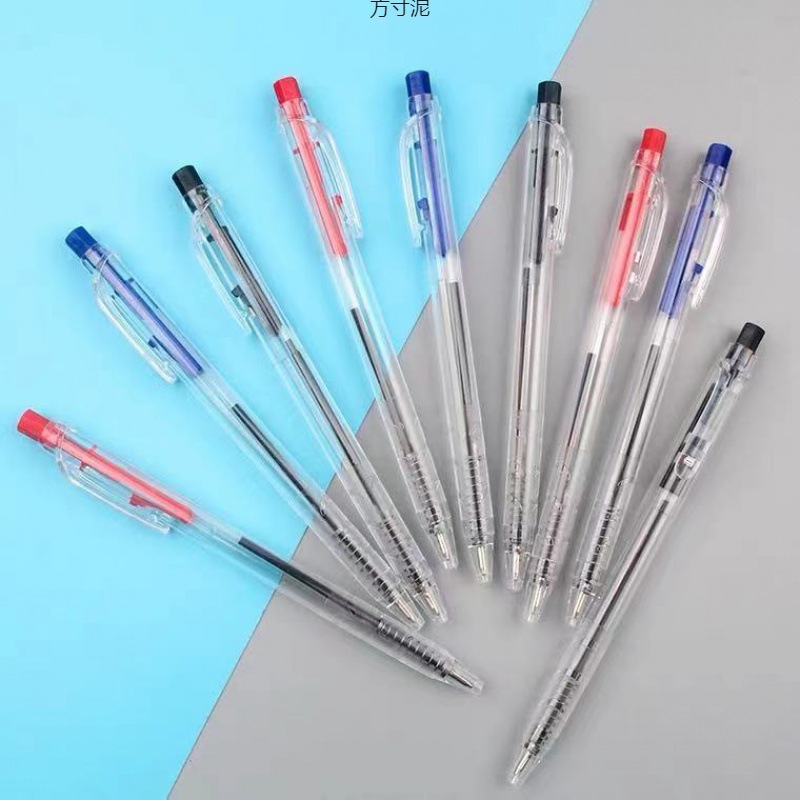 Blue black red ballpoint pen for office