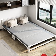 入柜式折叠床小户型家用款可收缩单人床四折隐形床带滑轮五金配件