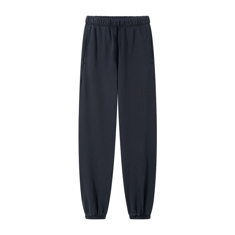 420g Terry suelta marca de moda de color sólido de algodón pesado lavado pantalones de los hombres tobillo-atado casual sweatpants Pantalones deportivos