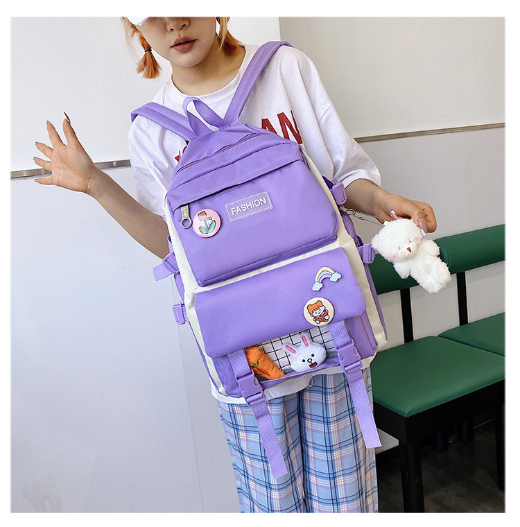 Wholesale Cartoon Pattern Large-capacity Handbag Backpack Messenger Bag Four-piece Set Nihaojewelry display picture 8