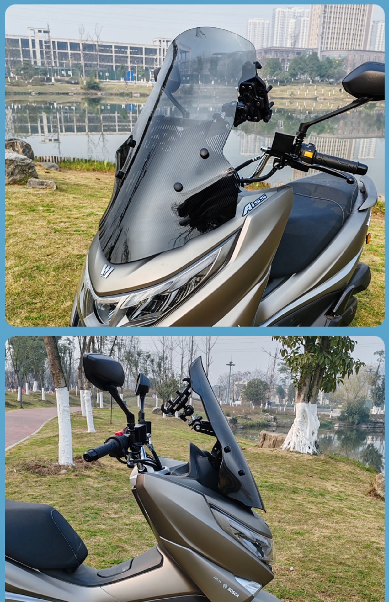 Haojue UHR150 windshield motorcycle modified accessories windshield windshield front windshield glass manufacturers wholesale generation