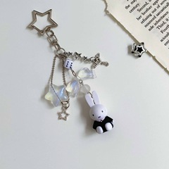 原創 跨境米菲小兔子卡通文藝復古鑰匙扣包包掛件Y2K辣妹風朋克風