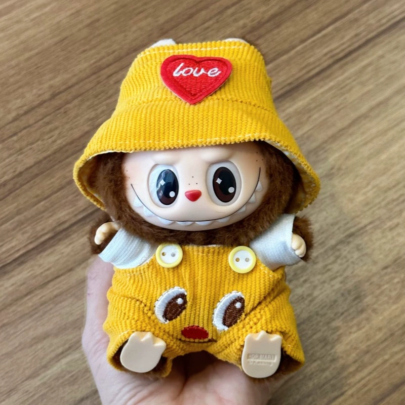 Подходят детские одежды размером 17 см rabubu labubu clothes один, два и три поколения одежды для заседания кубка игрушек