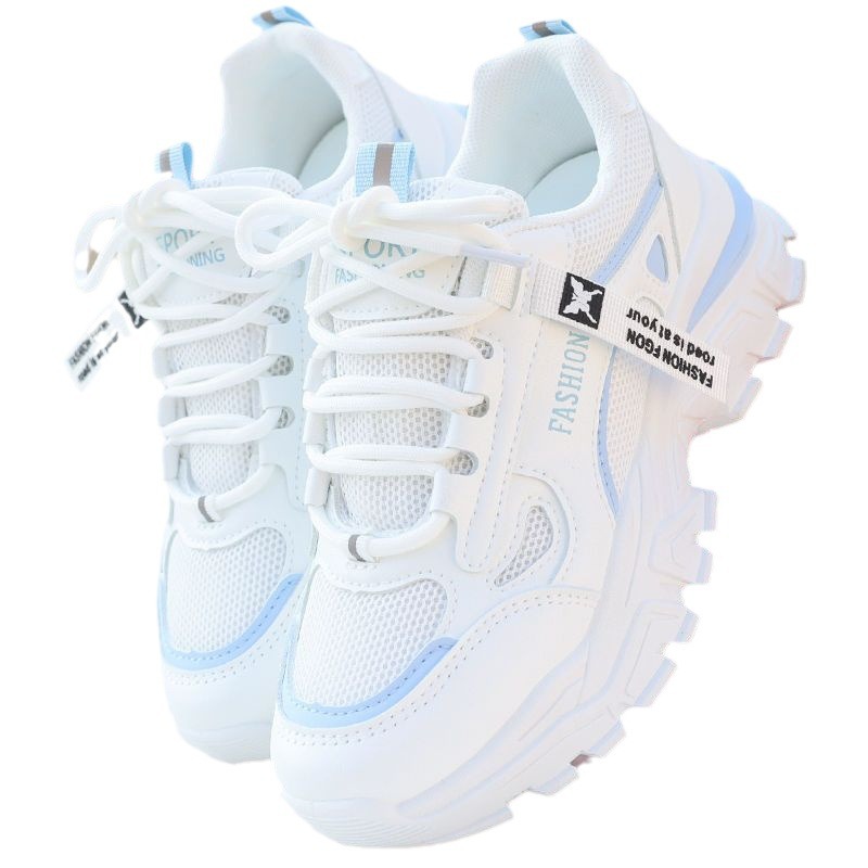 Zapatillas deportivas de moda para mujer, suela suave, ligeras, hacen que los pies se vean más pequeños, versátiles, súper populares, zapatos de mujer nuevos de otoño de 2025, zapatillas deportivas.