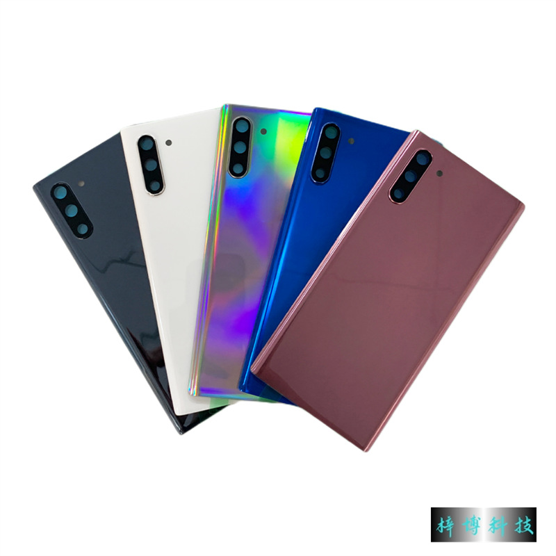 Compatible With Samsung NOTE10 N10+ Curved Phone Battery Shell Glass Back Cover N980_voghion.com