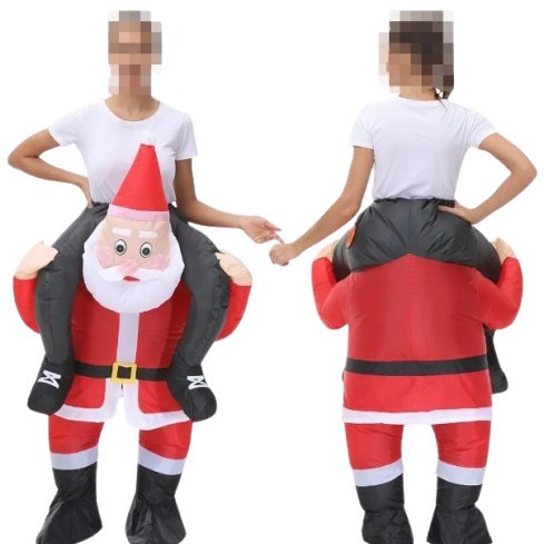 Transfronterizos nuevos trajes de Navidad de Papá Noel Gingerbread Man fiesta cos escenario disfraz accesorios ropa inflable