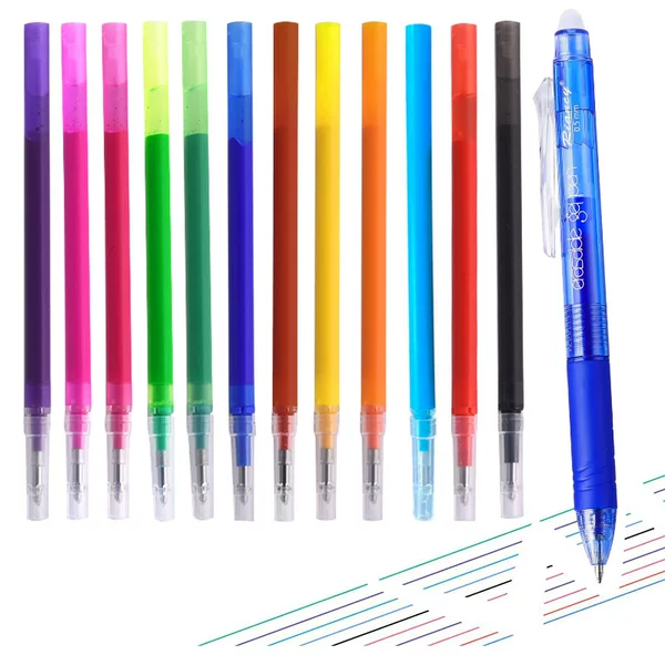 Cross-border Press Erasable Gel Pen Refill Garment Line Marking Stationery Press Erasable Bullet Refill Refill