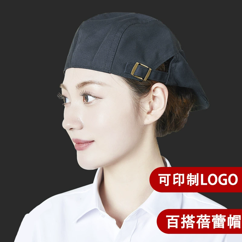 Дышащая сетчатая Рабочая кепка официанта, Мужская и Женская Западная ресторанная выпечка, хлопковая шляпа шеф-повара, берет, мужская и женская фуражка с принтом