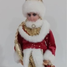 跨境圣诞老人40cm玩偶 俄罗斯圣诞节工艺品摆件 橱窗装饰节日礼物