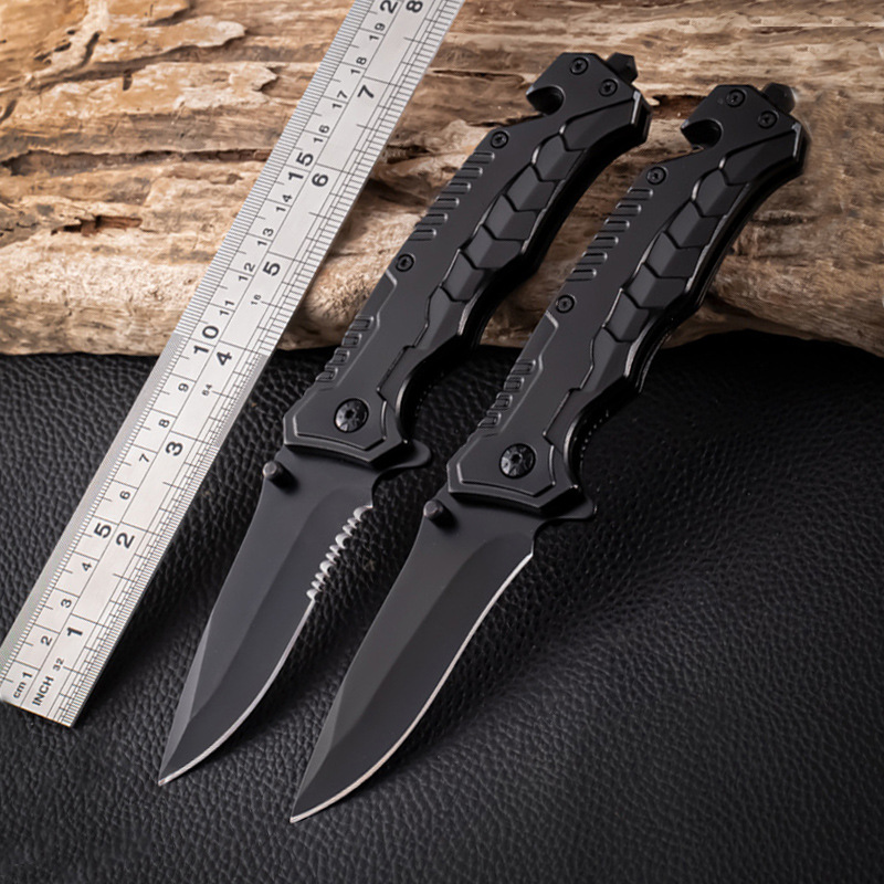Factory Outdoor Folding Knife Self-defense Sharp Follows Height Hardness Mini Wilderness Camping Multi-purpose Stainless Steel Folding Knife