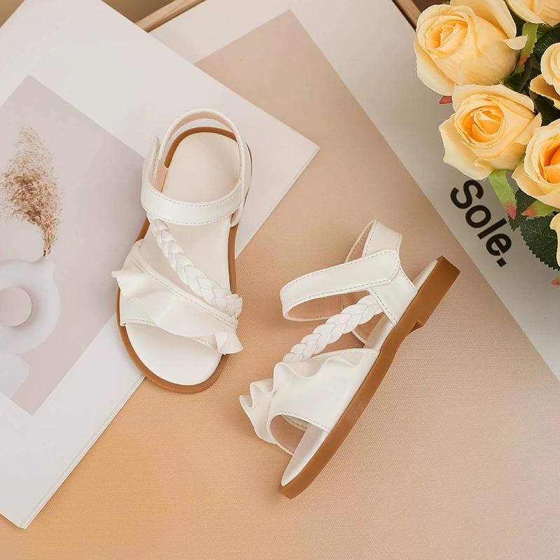 Сандалии, удобная обувь для принцессы, нескользящая модная пляжная обувь, мягкая подошва