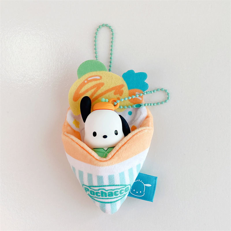 正規版のサンリオの百味のクレープの公仔のキーホルダーはアニメと同じタイプのカップルの親友の包みのペンダントの女性を飾ります。
