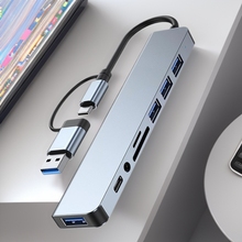 拓展坞usb接口typec集线器电脑平板3.5mm音频转接头hub高速传输
