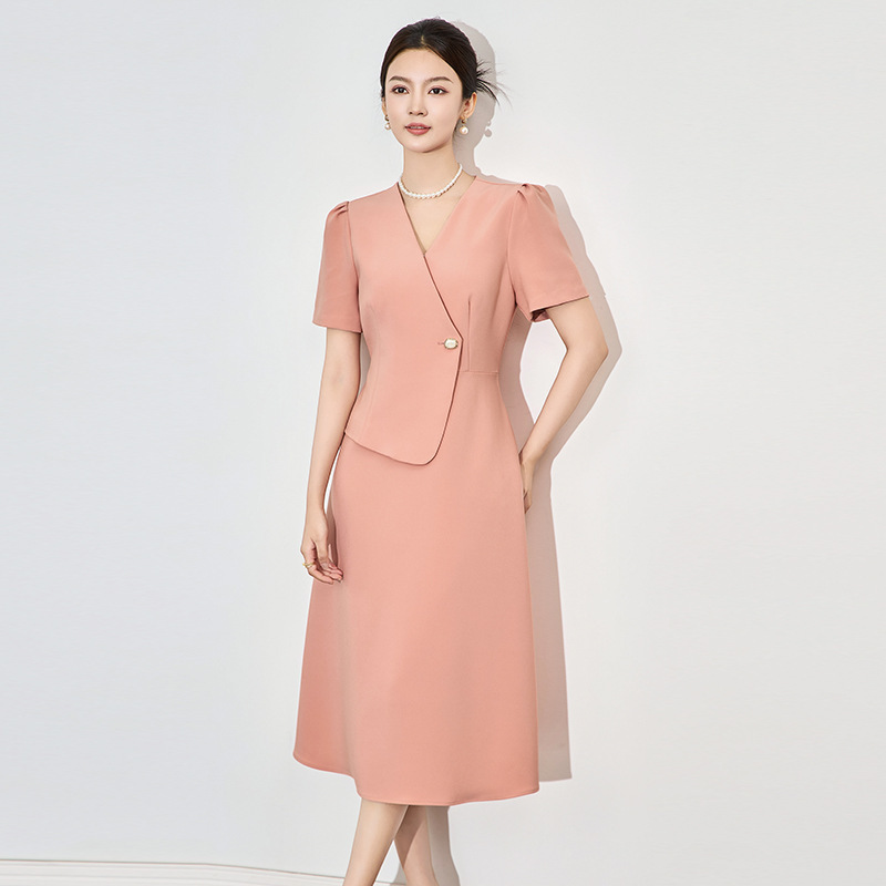 Đầm suông nữ midi mùa hè kiểu mới — 2502604 - Đen chi tiết 4