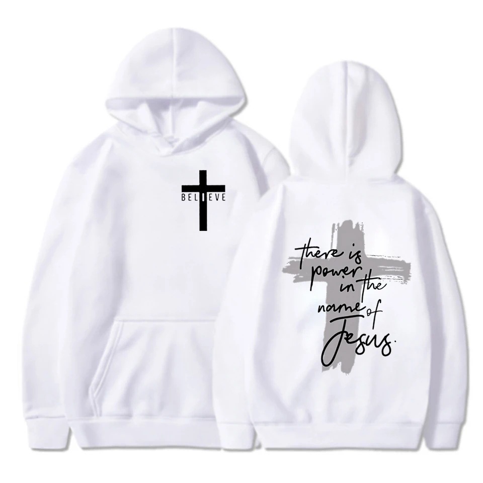 Mujeres/Men Christian Faith Essential Hoodies There Is Power i