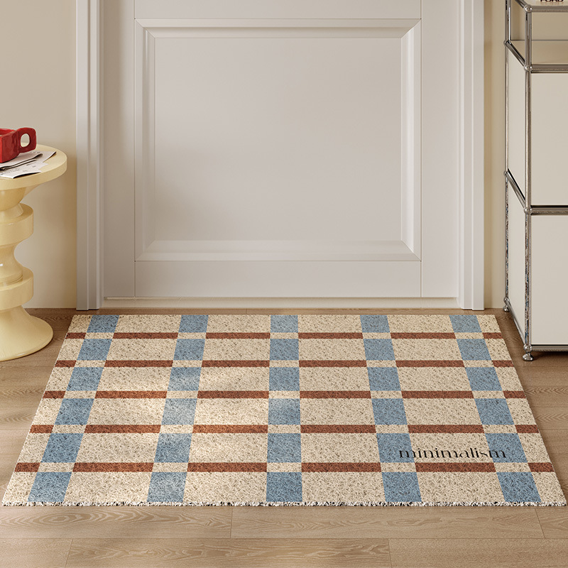 Entrance Mud Scraping Silk Ring Floor Mat American Light Luxury Entrance Floor Mat Dirty Resistant Door Entry Door Anti-slip Mat