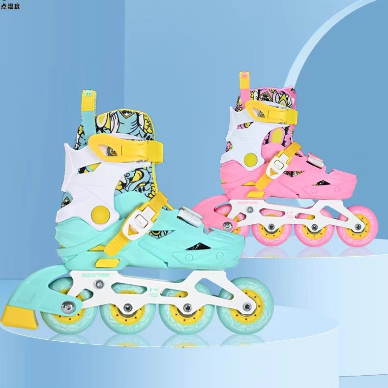 Nine door rice series meter 2 children's training roller skates roller skates in-line roller skates for beginners men and women adjustable