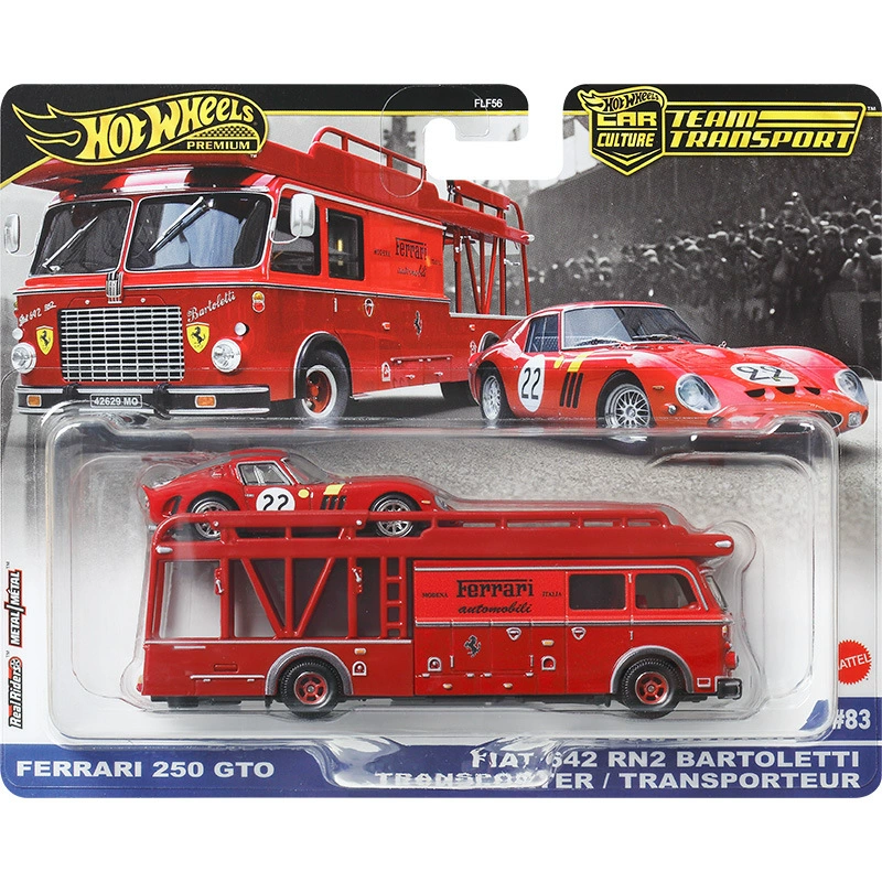 Золотая ярлык Hot Wheels FLF56 Car Culture Transport Team Ferrari Laiken Toyota AE86 Литой автомобильная модель