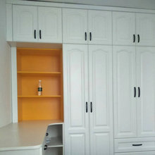 混油水性漆三门实木衣柜 家用卧室橡木衣柜 现代简约版组装储物柜