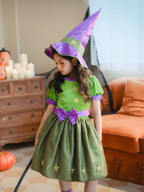 ハロウィン子供服 女の子 ティンカーベル プリンセスコスプレ ワンダフルフェアリー グリーンエルフ 子供ドレス|undefined