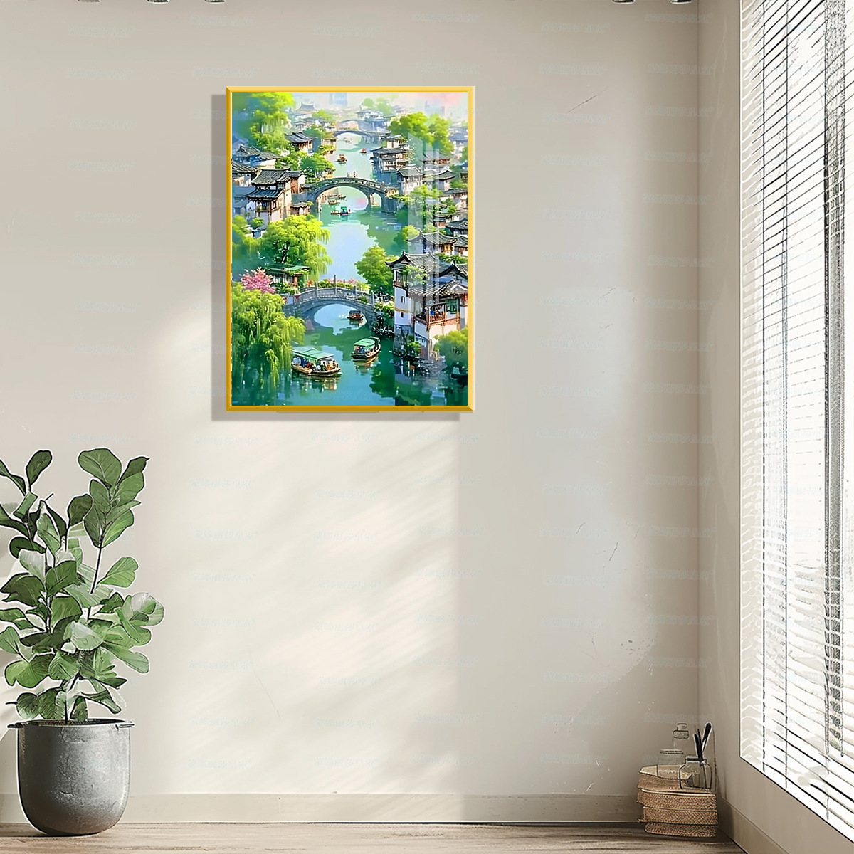 [Algodón importado] Mona Lisa real bordado de verano cuatro estaciones de verano decoración paisajística simple bordado a mano image 6