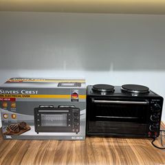 越境電子商取引対外貿易輸出ヨーロッパプラグ電気オーブンダブルバーナー 38 リットルトースターオーブン 38L